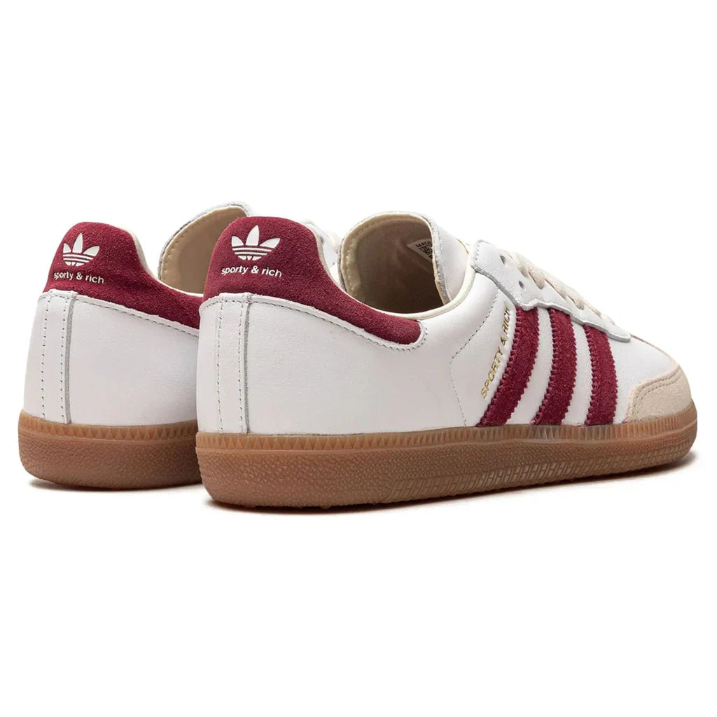 adidas Samba Sporty & Rich White Collegiate Burgundy Women - 3