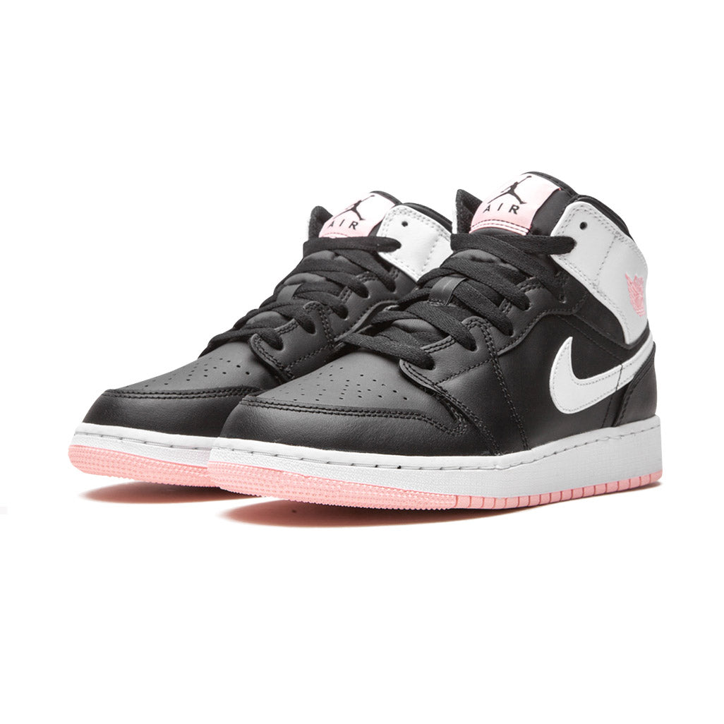 Air Jordan 1 Mid Arctic Pink Black GS