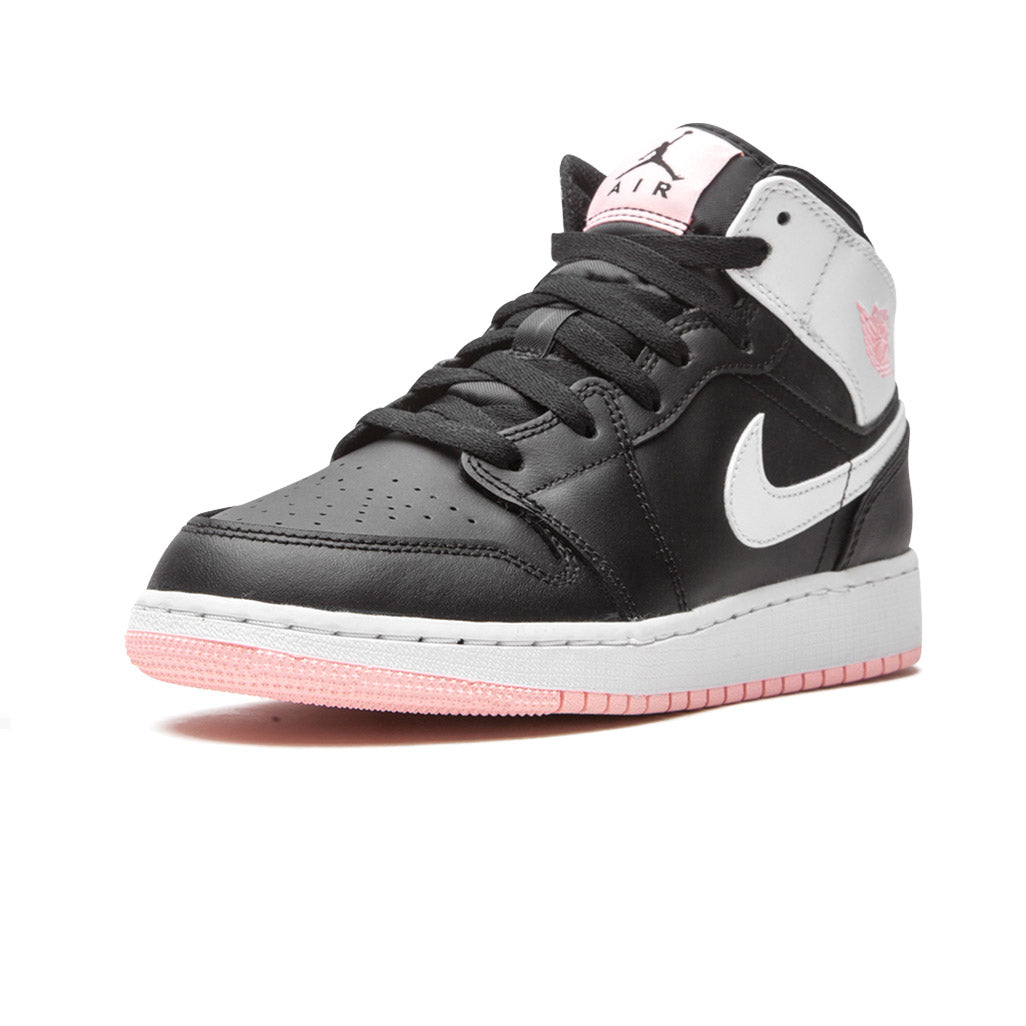 Air Jordan 1 Mid Arctic Pink Black GS
