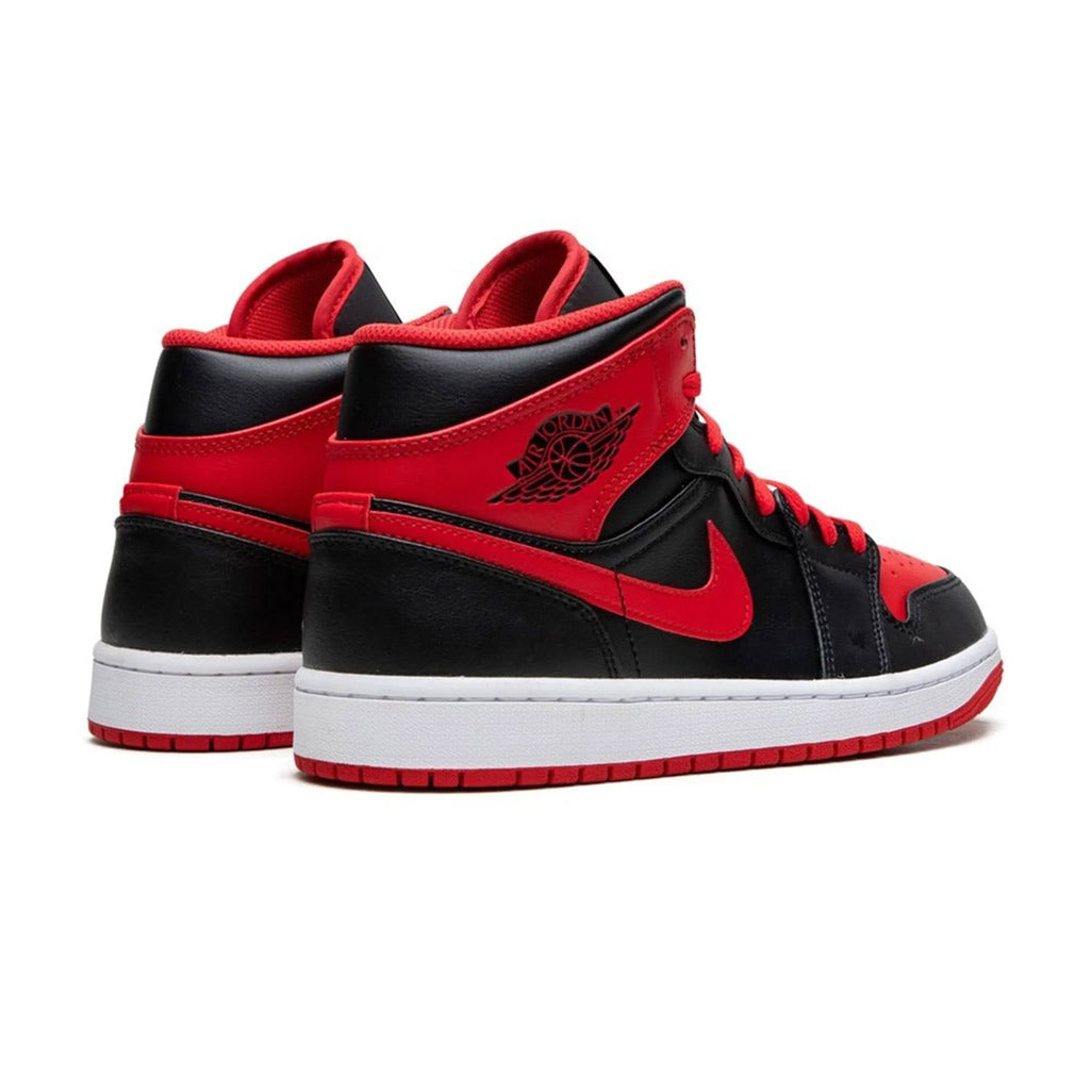 Air Jordan 1 Mid Black Fire Red