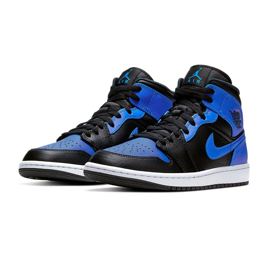 Air Jordan 1 Mid Hyper Royal Tumbled Leather