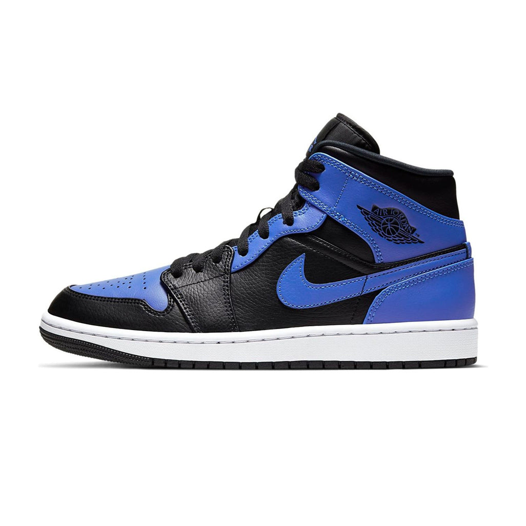 Air Jordan 1 Mid Hyper Royal Tumbled Leather