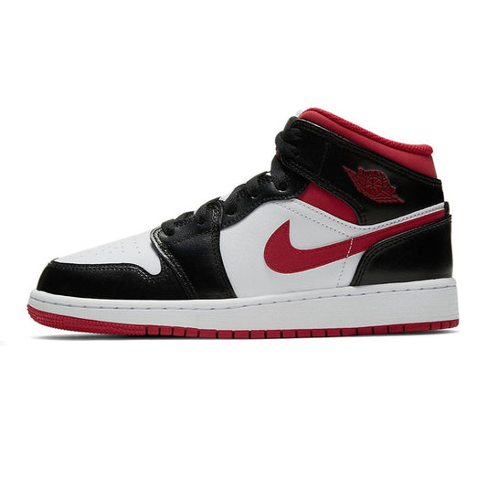Air Jordan 1 Mid Gym Red Black White GS