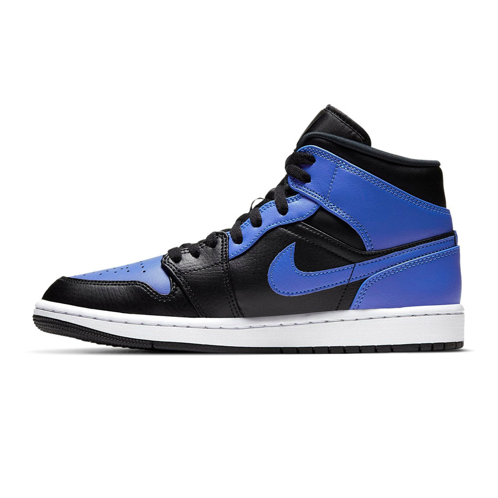 Air Jordan 1 Mid Hyper Royal Tumbled Leather