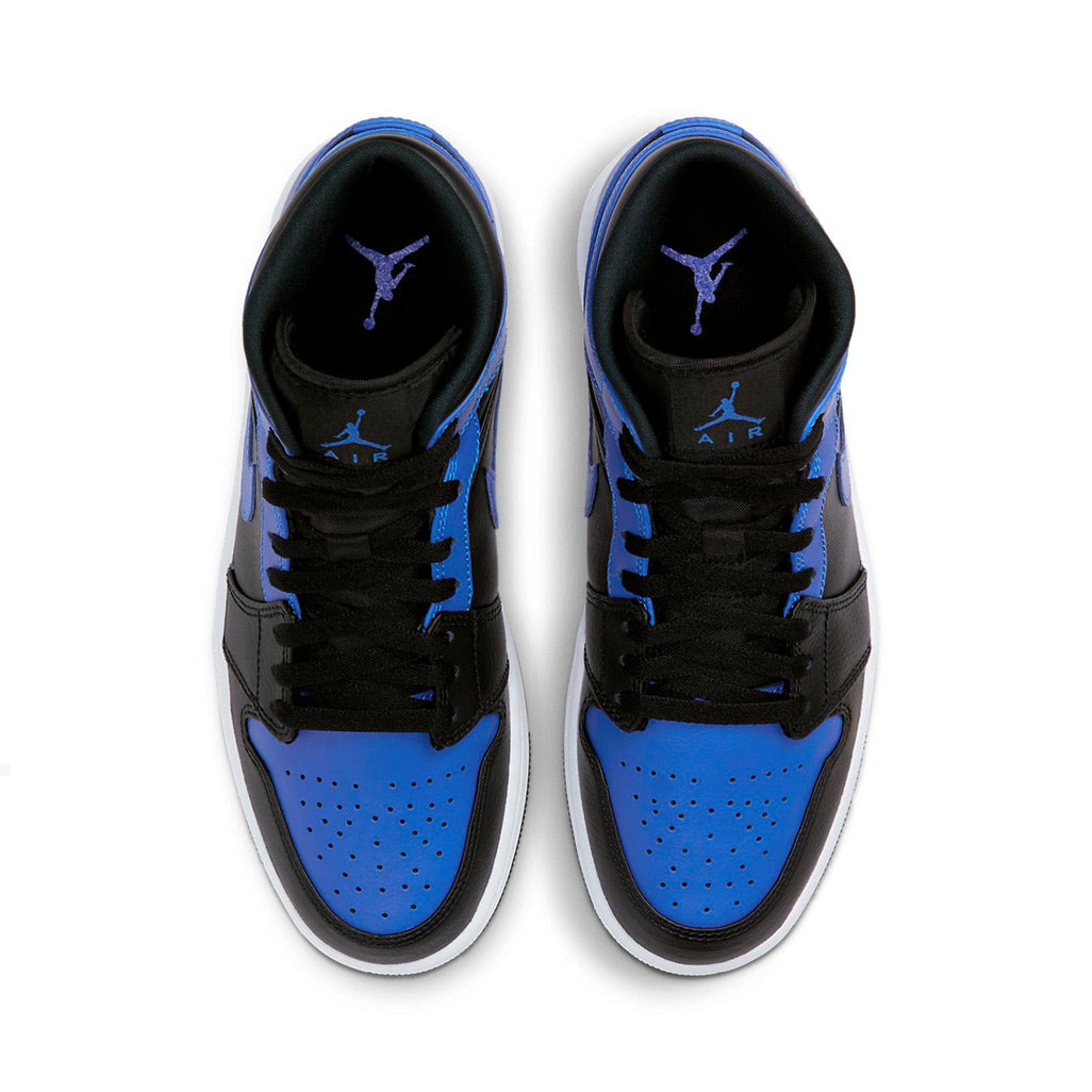 Air Jordan 1 Mid Hyper Royal Tumbled Leather
