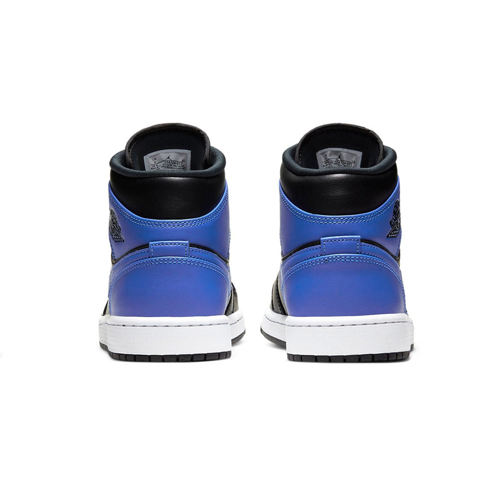 Air Jordan 1 Mid Hyper Royal Tumbled Leather