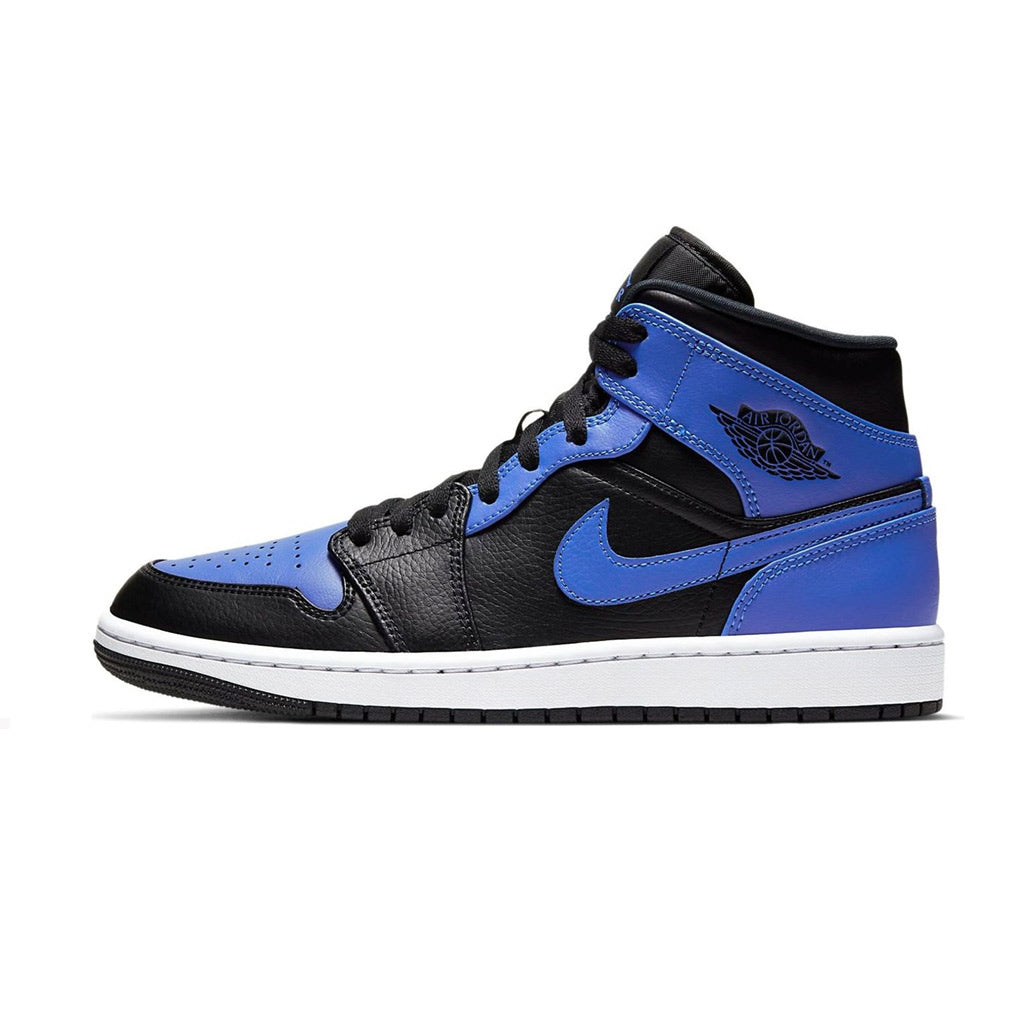 Air Jordan 1 Mid Hyper Royal Tumbled Leather