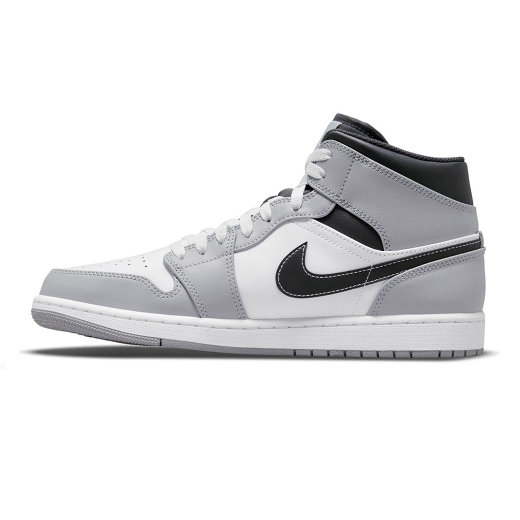 Air Jordan 1 Mid Light Smoke Grey Anthracite GS