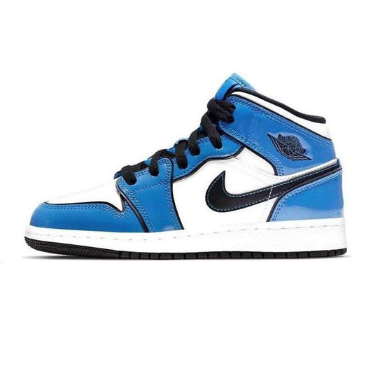 Air Jordan 1 Mid Signal Blue GS