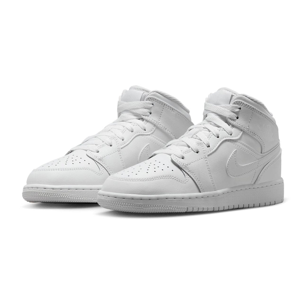 Air Jordan 1 Mid Triple White GS