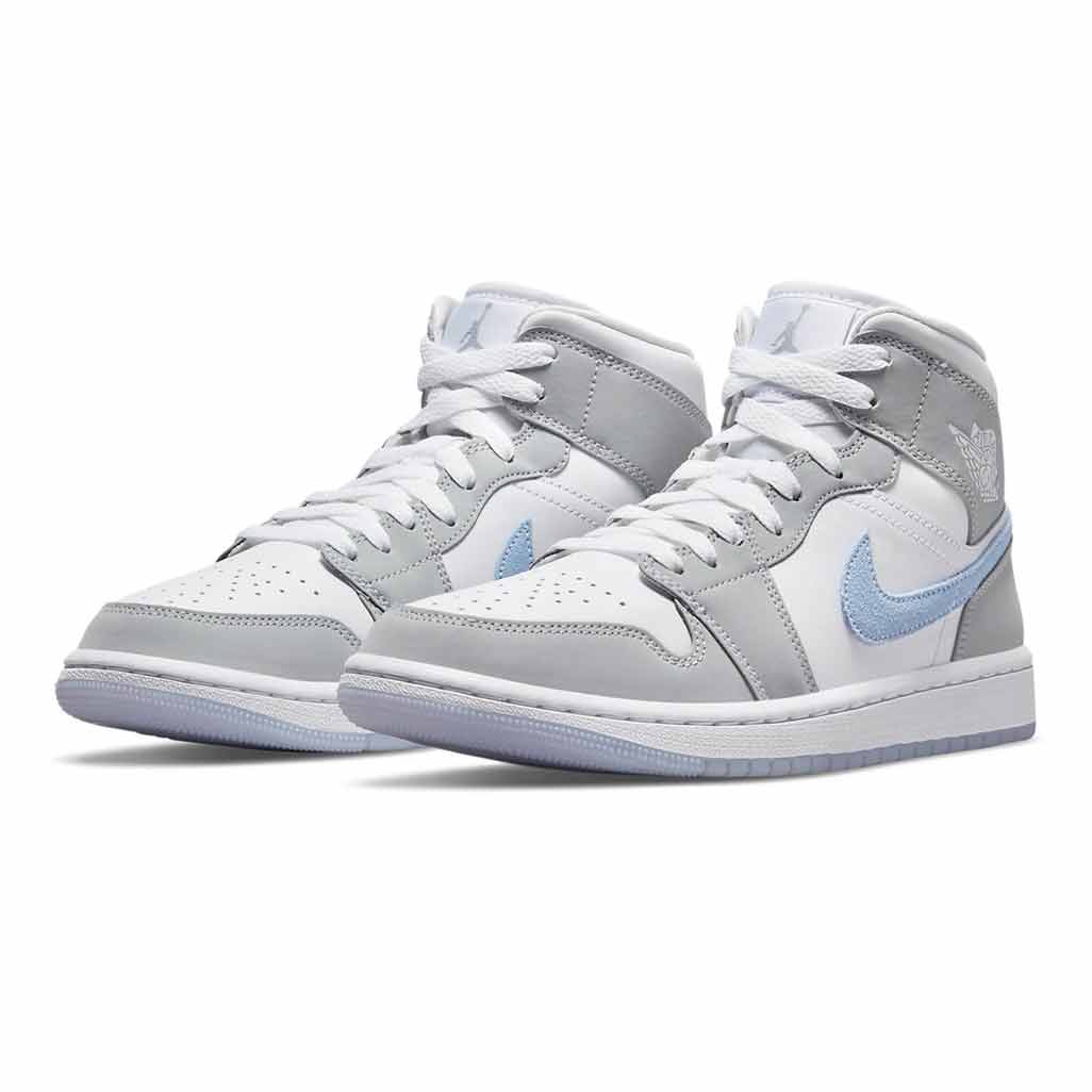 Air Jordan 1 Mid Wolf Grey Aluminum W