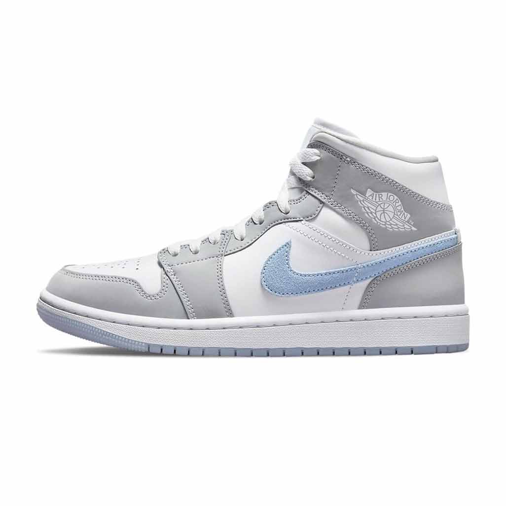 Air Jordan 1 Mid Wolf Grey Aluminum W