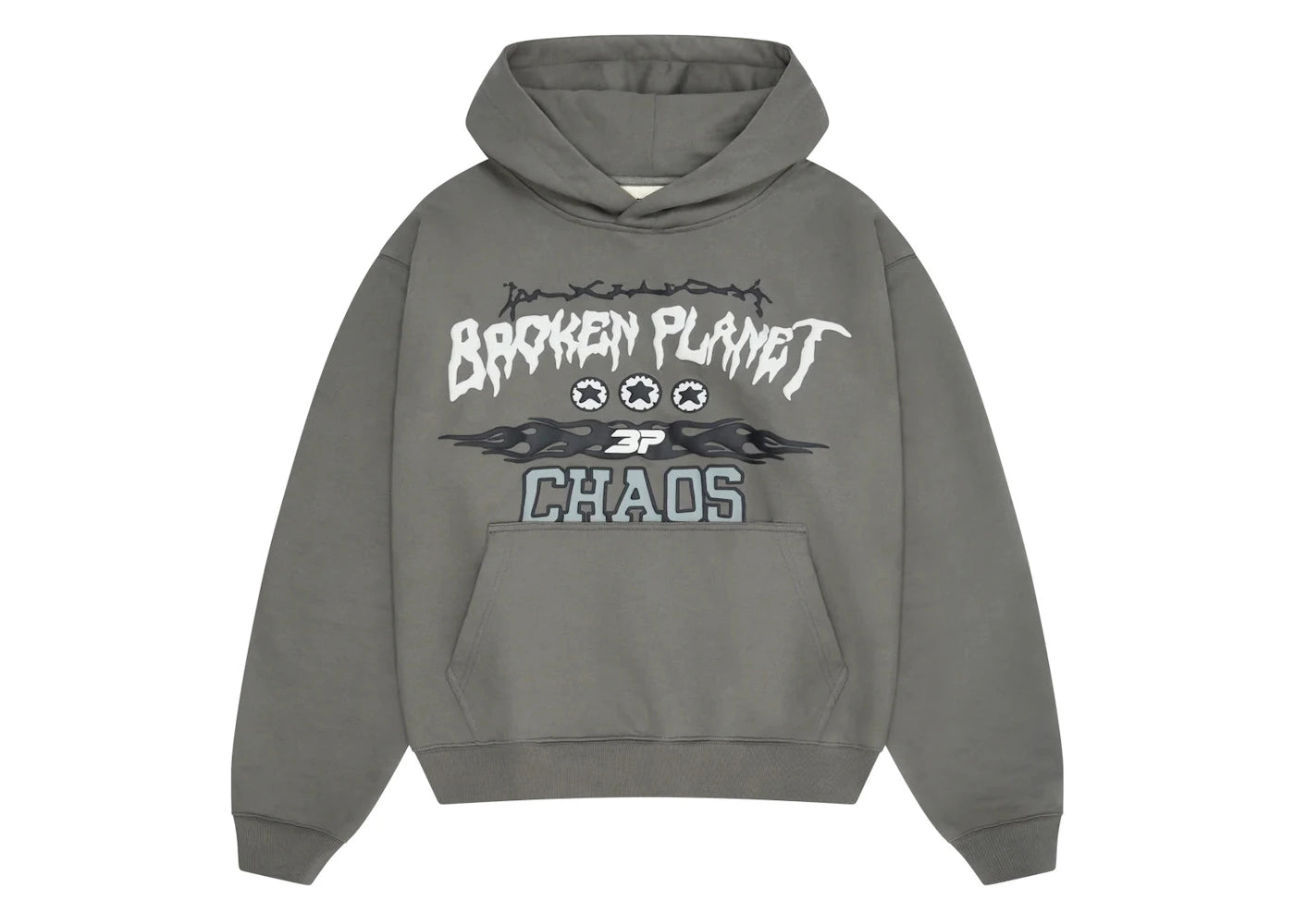 Broken Planet Chaos Hoodie Gunmetal Grey - 2