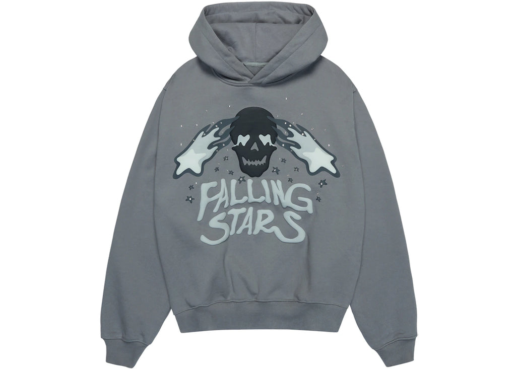 Broken Planet Falling Stars Hoodie Dark Grey - 1
