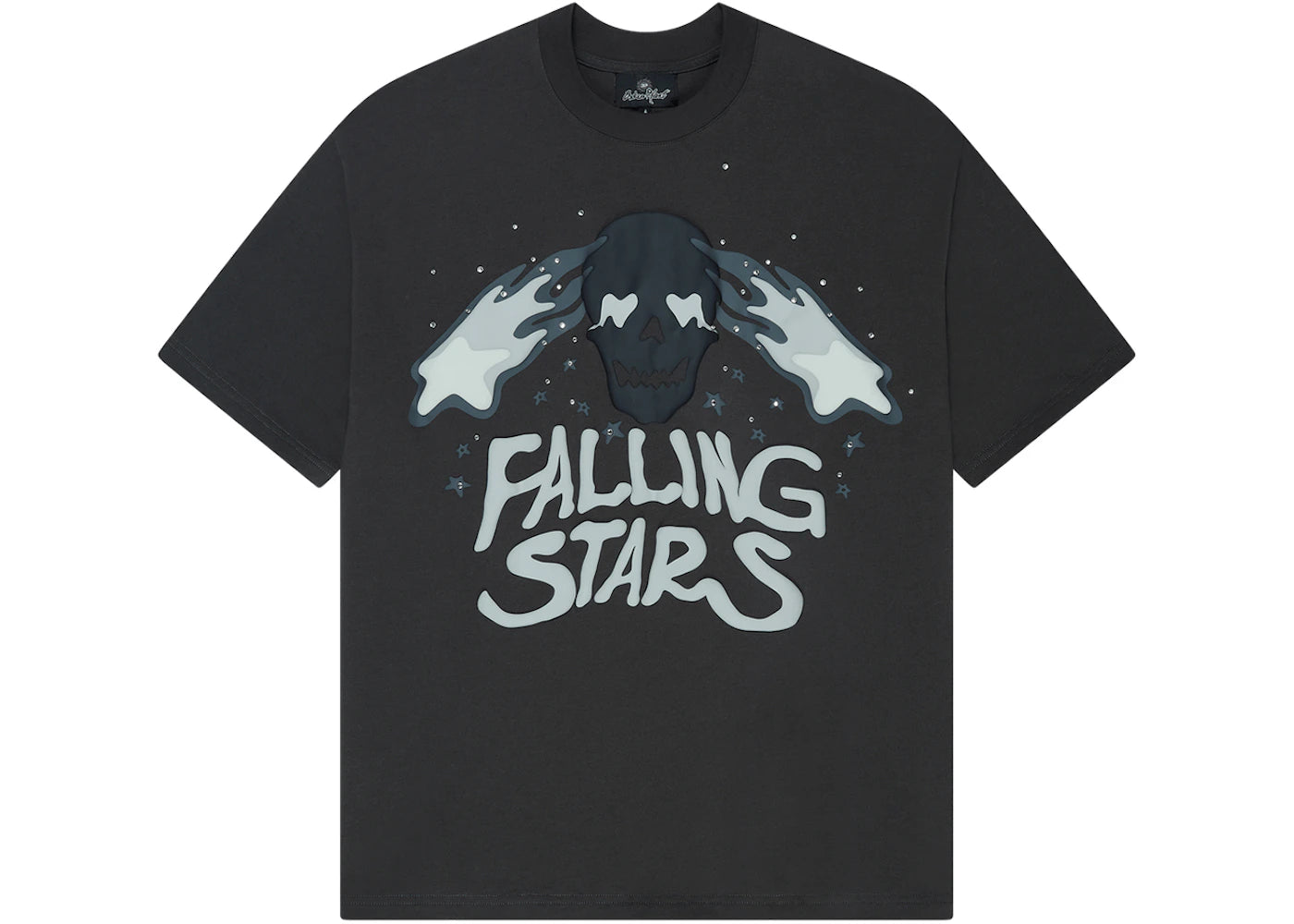 Broken Planet Falling Stars T-Shirt Soot Black - 2