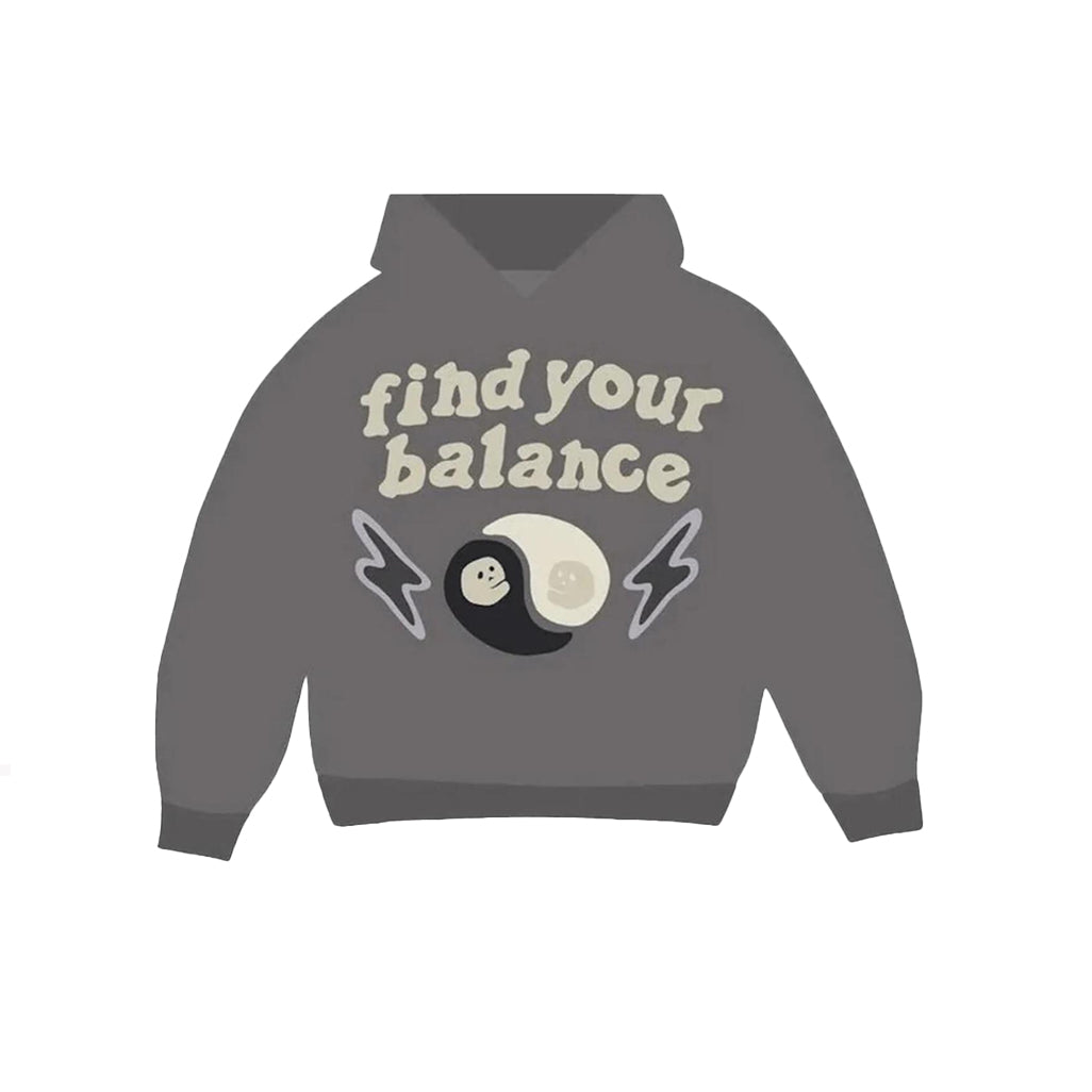 Broken Planet Find Your Balance Hoodie Ash Grey