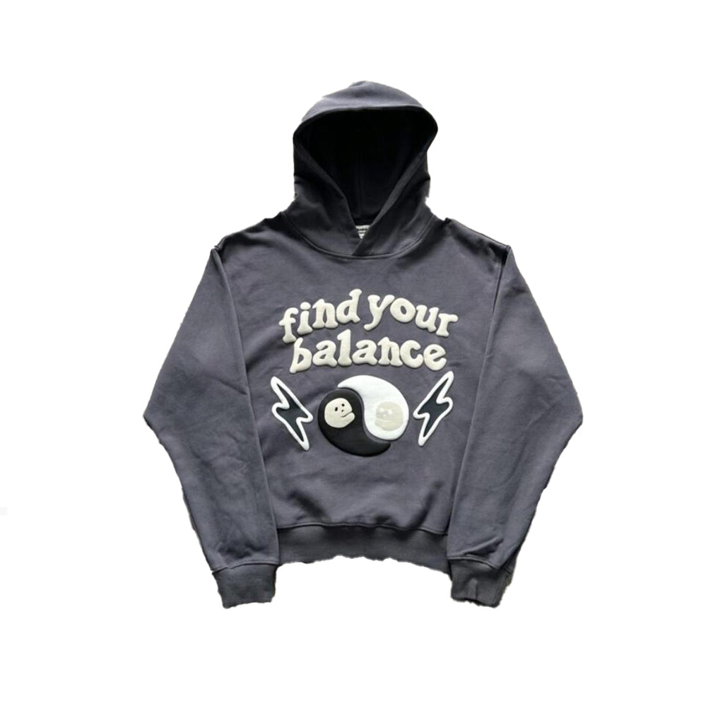 Broken Planet Find Your Balance Hoodie Ash Grey