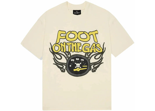 Broken Planet Foot On The Gas T-shirt Vanilla White - 1