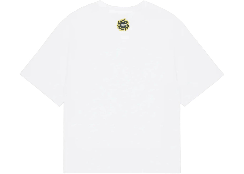 Broken Planet Grid T Shirt Snow White - 3