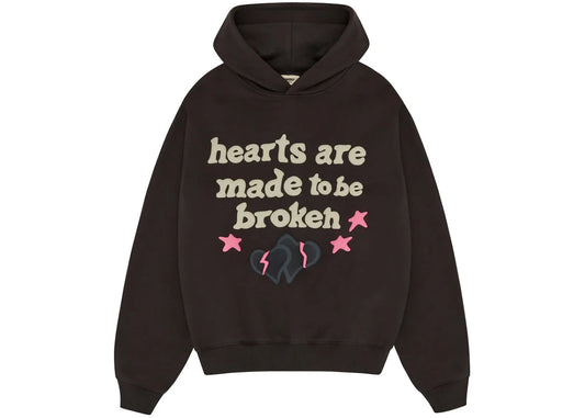 Broken Planet Hearts Hoodie Soot Black - 1