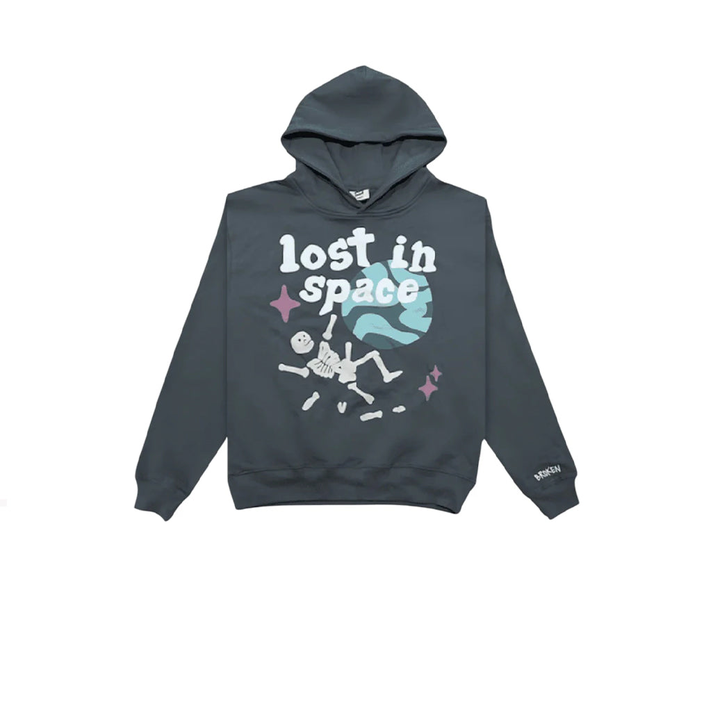 Broken Planet Lost in Space Hoodie Soot Black