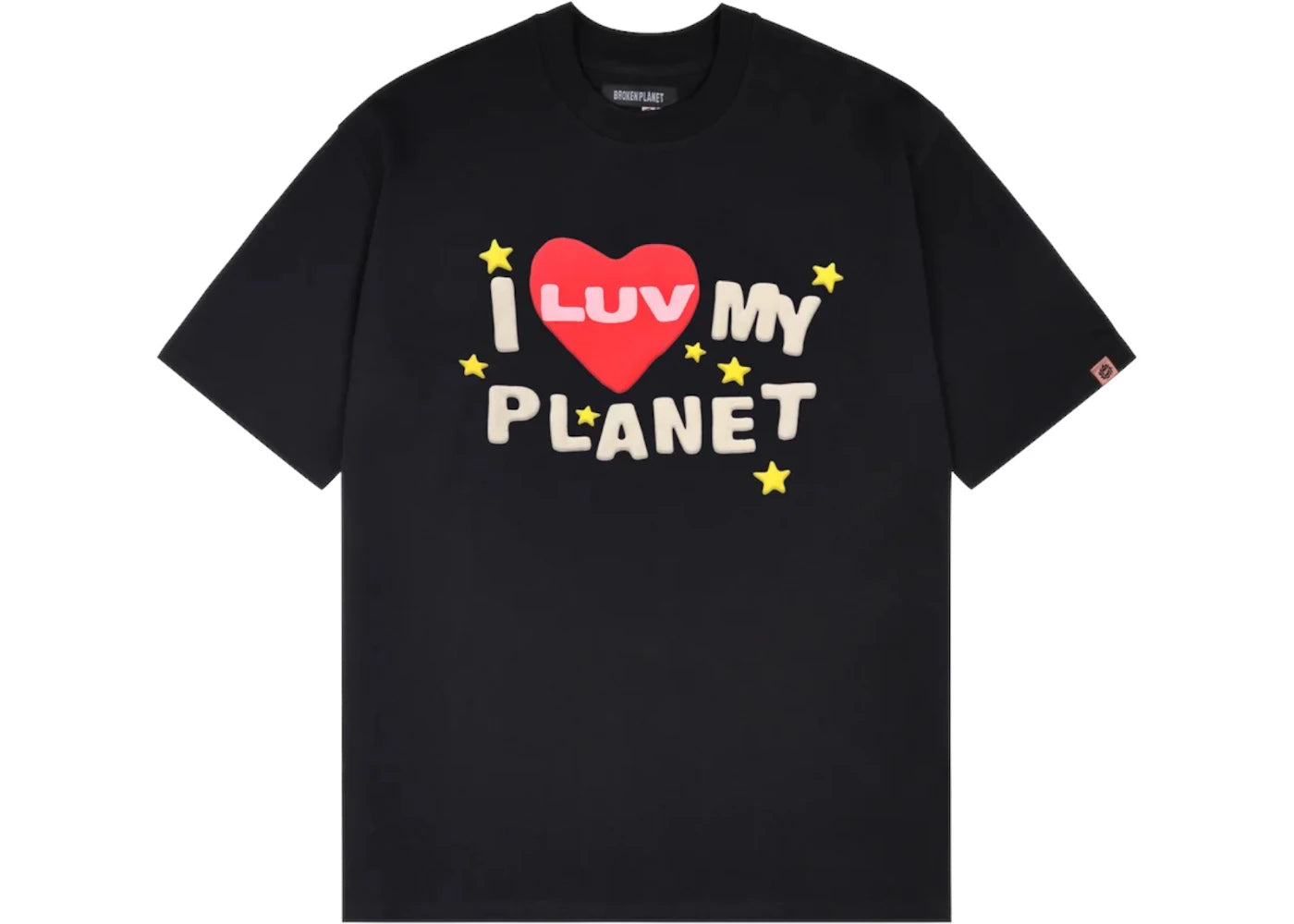 Broken Planet Luv My Planet T-shirt Midnight Black - 1