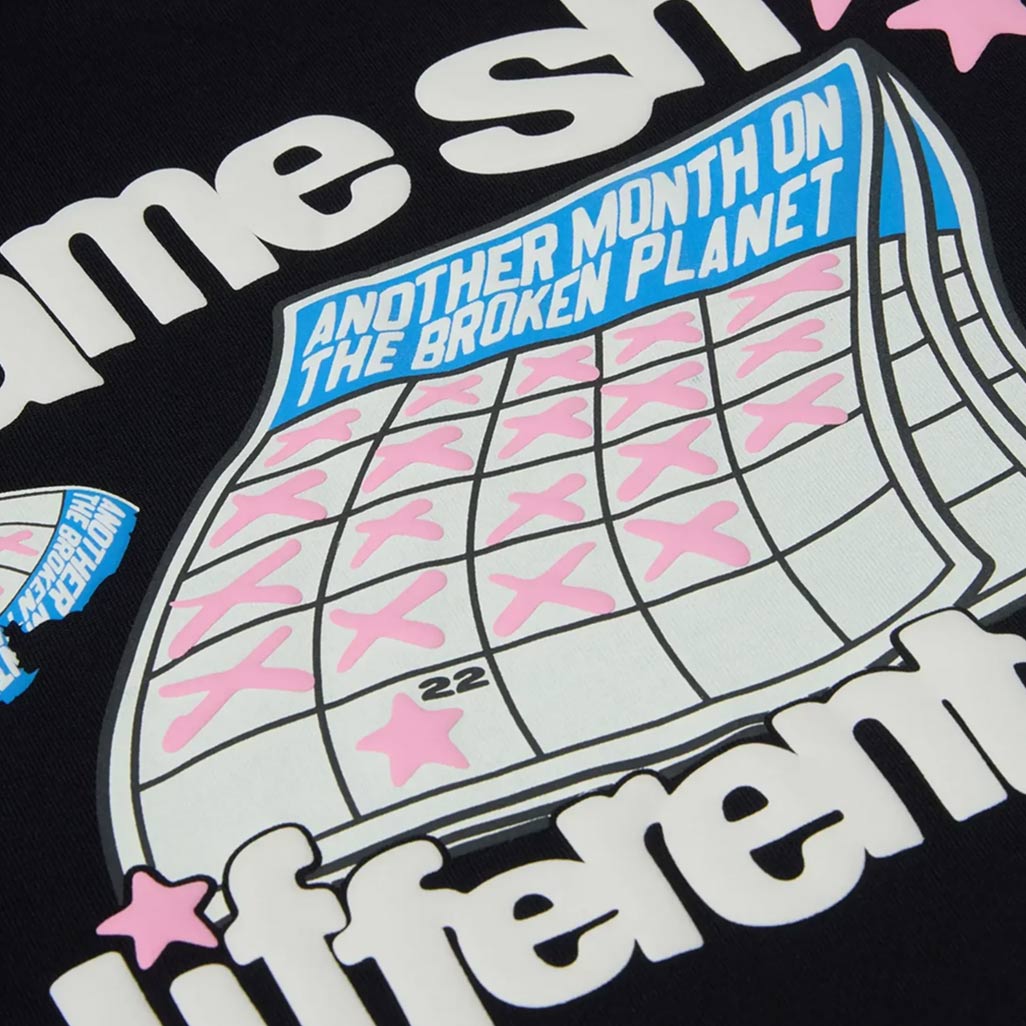 Broken Planet Market Different Day T Shirt Midnight Black