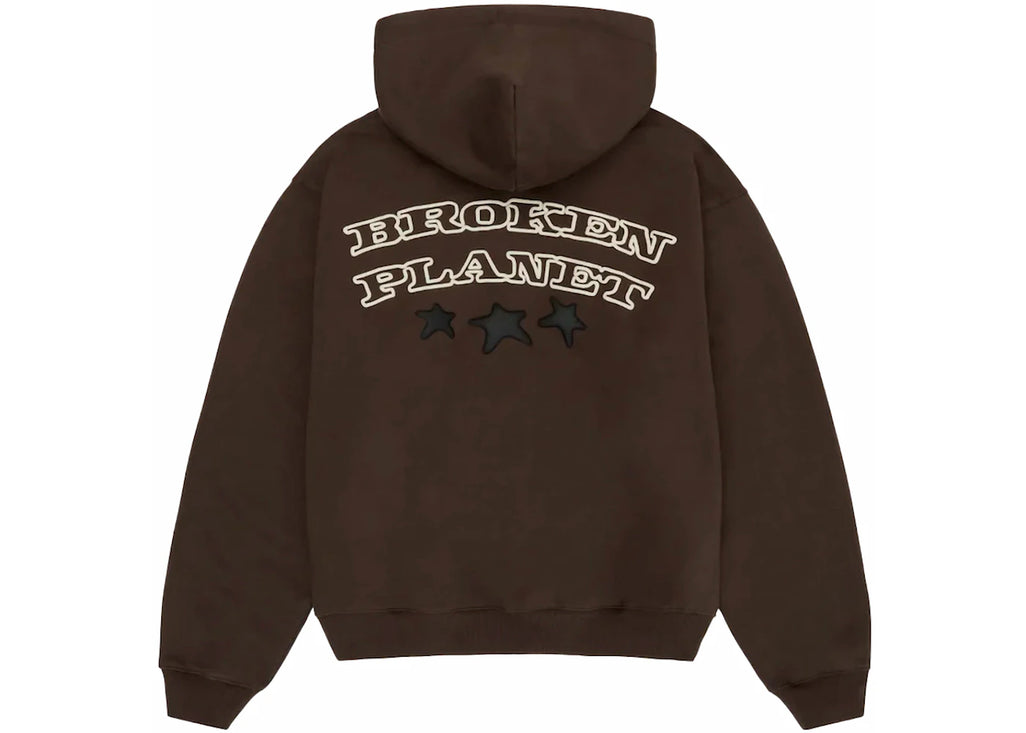 Broken Planet Out Of Service Hoodie Brown - 3