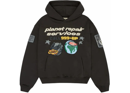 Broken Planet Repair Services Hoodie Soot Black - 1