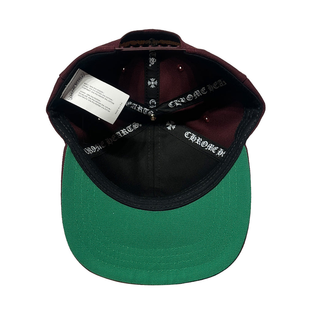 Chrome Hearts Baseball Trucker Hat Burgundy Gold - 4