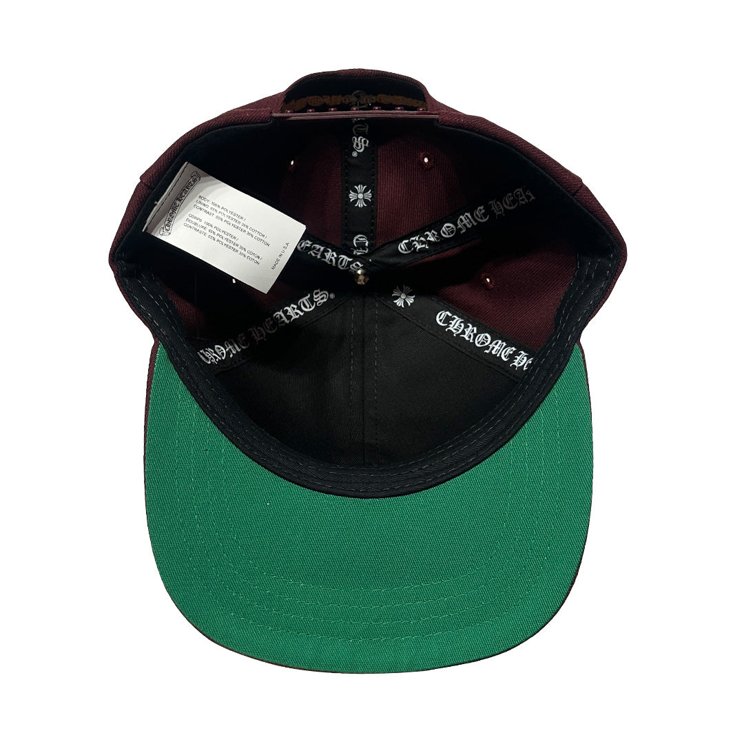 Chrome Hearts Baseball Trucker Hat Burgundy Gold - 4