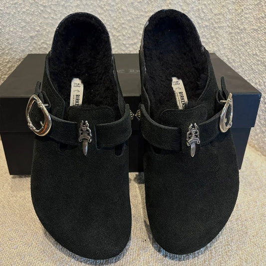 Chrome Hearts Birkenstocks Black Marlowe - 1