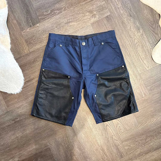 Chrome Hearts Carpenter Cargo Shorts Blue Black - 1