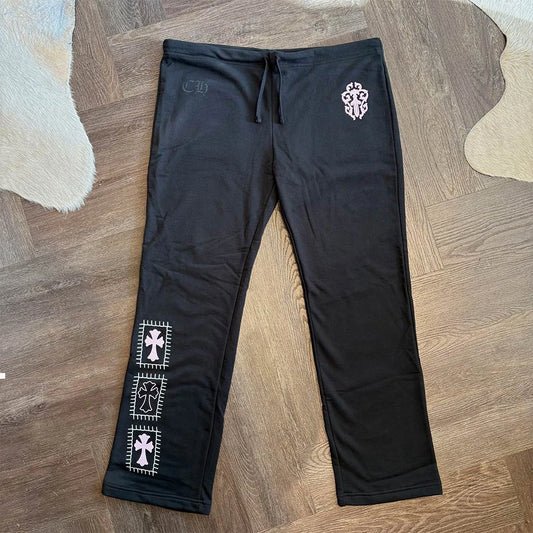 Chrome Hearts Deadly Doll Black Pink Sweatpants - 1