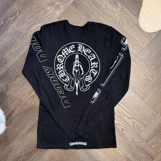 Chrome Hearts Deadly Doll Black Thermal T-Shirt - 1