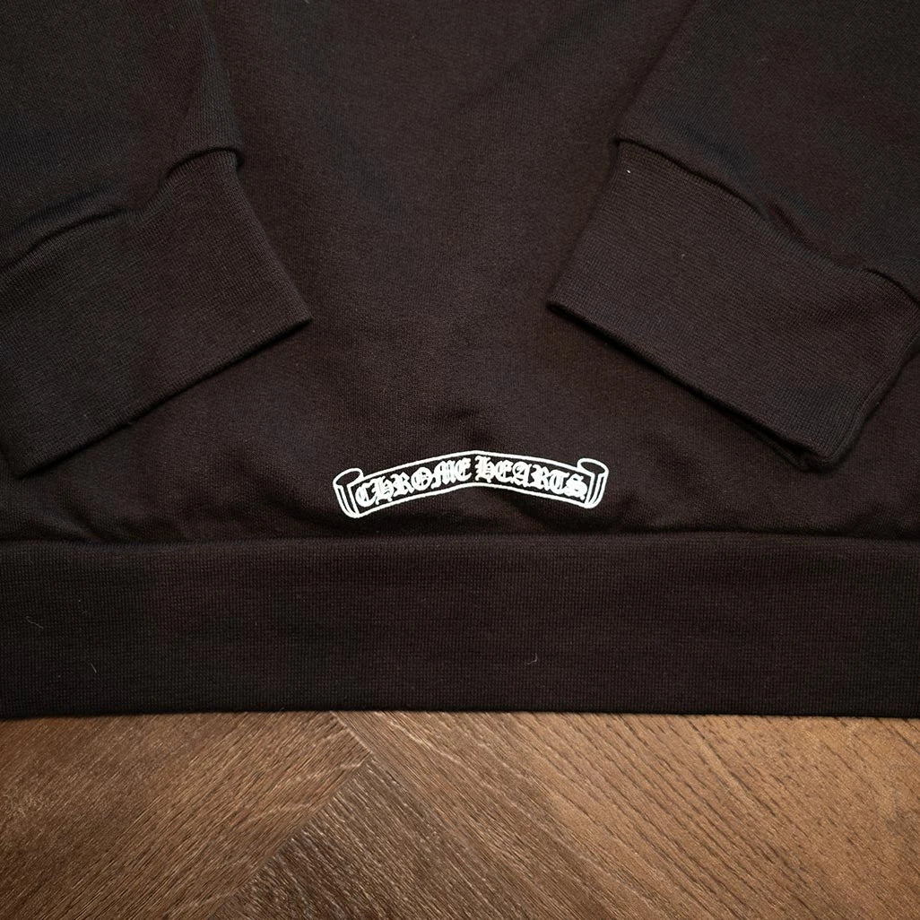 Chrome Hearts Deadly Doll Horseshoe Black Hoodie - 3