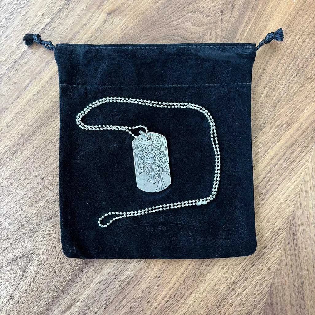 Chrome Hearts Dog Tag Pendant Necklace - 1