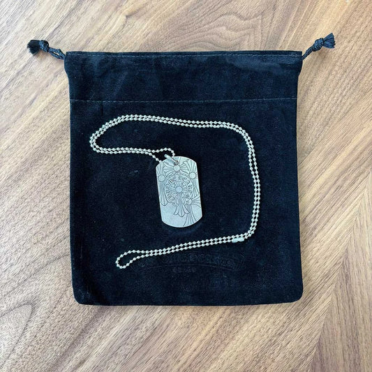 Chrome Hearts Dog Tag Pendant Necklace - 1