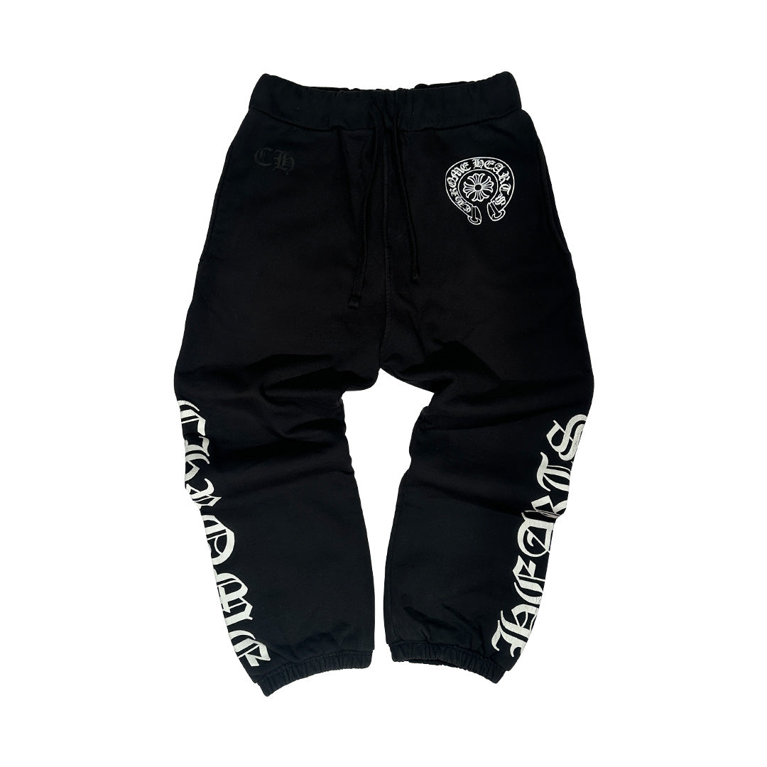 Chrome Hearts Horse Shoe Sweatpants Black - 2