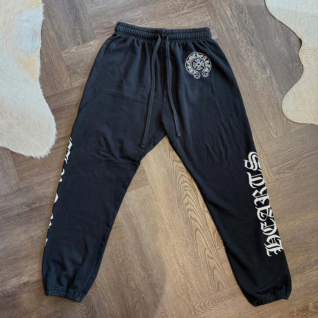 Chrome Hearts Horse Shoe Sweatpants Black - 2