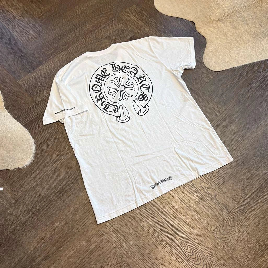 Chrome Hearts Horse Shoe White T-Shirt - 2