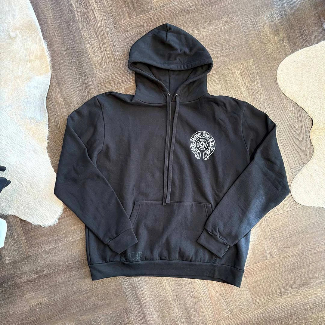 Chrome Hearts Horseshoe Hoodie Black London - 3