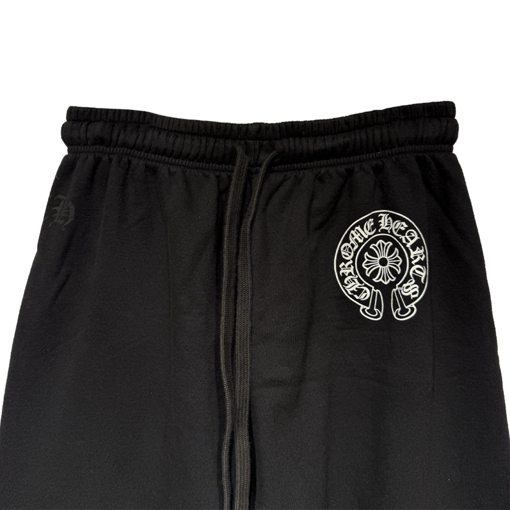 Chrome Hearts Horseshoe Logo Sweatpants Black - 3