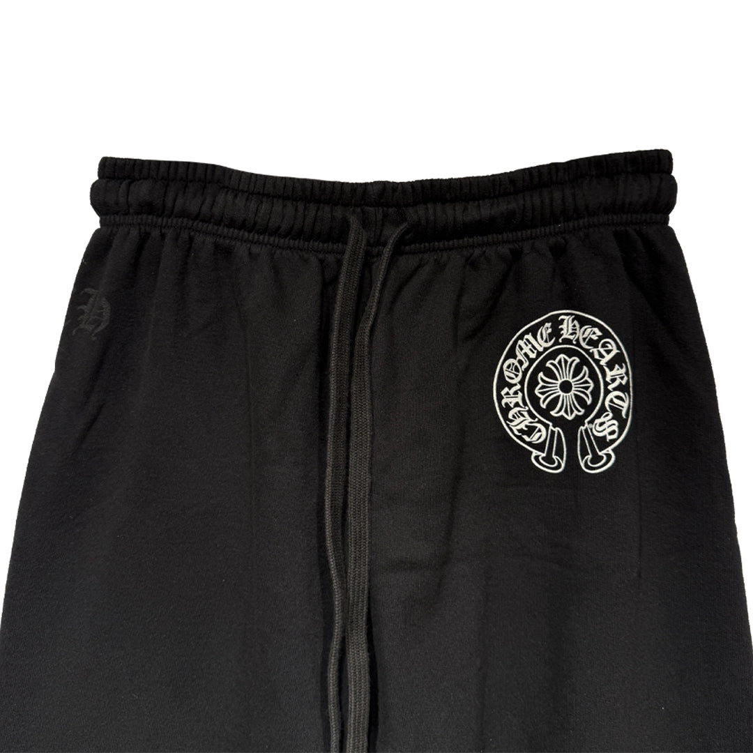 Chrome Hearts Horseshoe Logo Sweatpants Black - 3