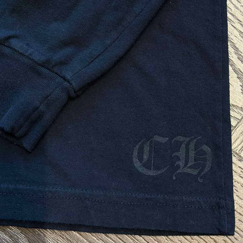 Chrome Hearts Horseshoe & Old English Long-Sleeve Pocket T-Shirt
