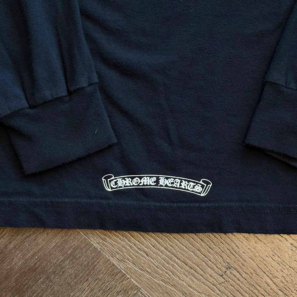 Chrome Hearts Horseshoe & Old English Long-Sleeve Pocket T-Shirt