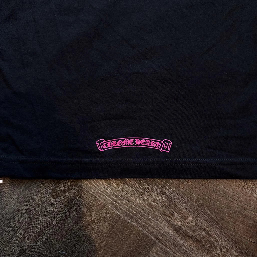 Chrome Hearts Horseshoe Pink T-Shirt - 5