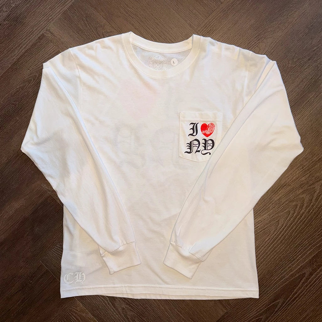Chrome Hearts I Heart New York White Long Sleeve - 1
