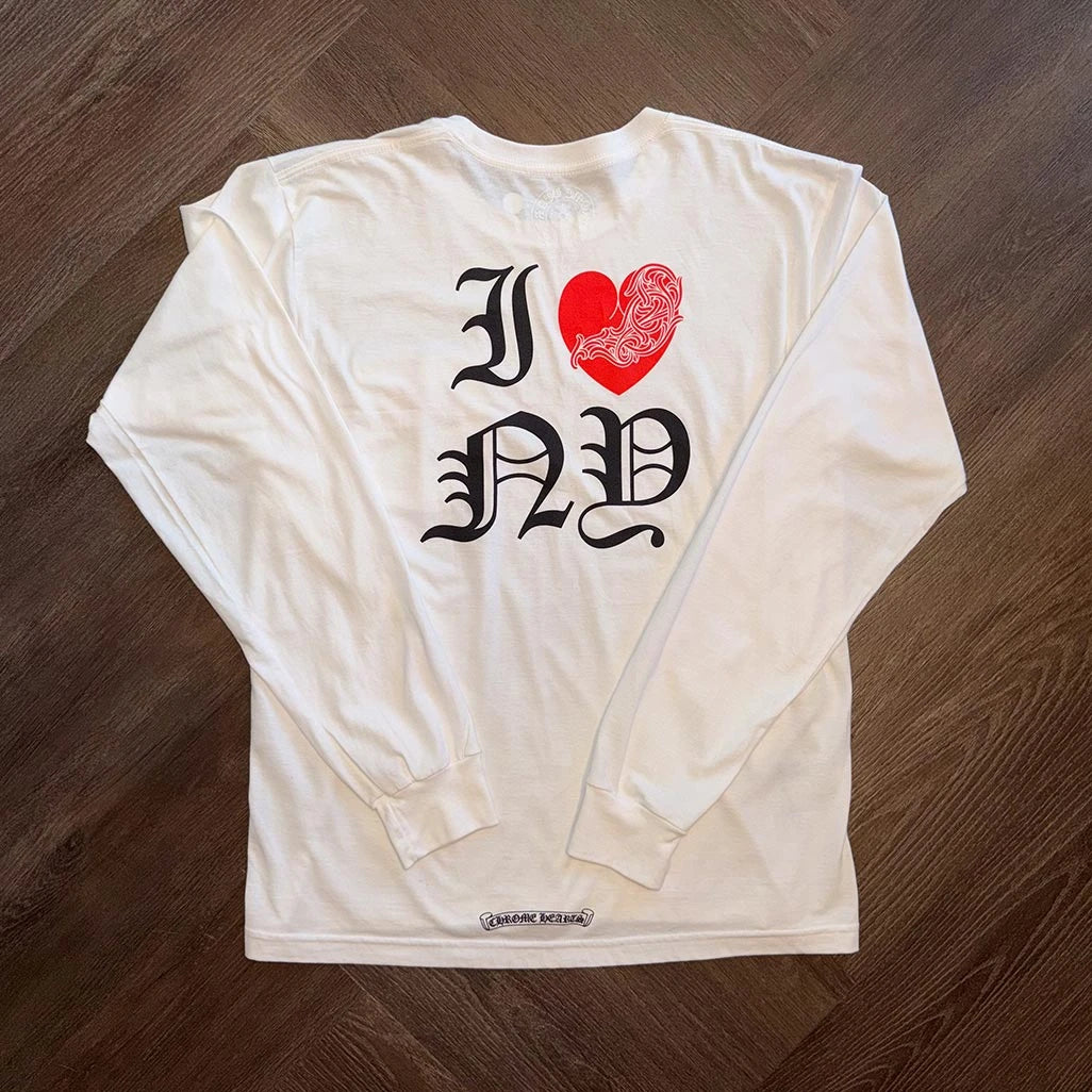Chrome Hearts I Heart New York White Long Sleeve - 2