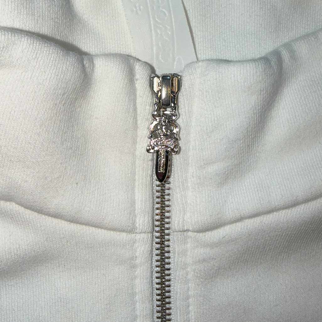 Chrome Hearts Leopard Patch Flooded 1/4 Zip Jumper